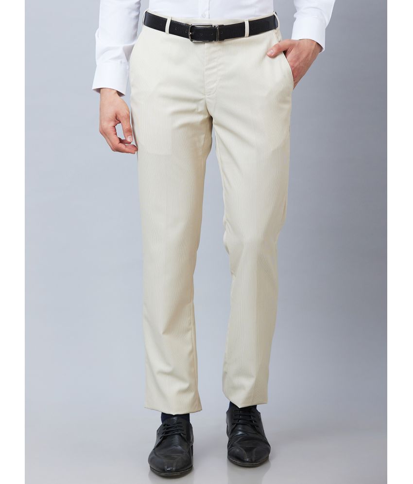     			Park Avenue Regular Flat Men's Formal Trouser - Beige ( Pack of 1 )