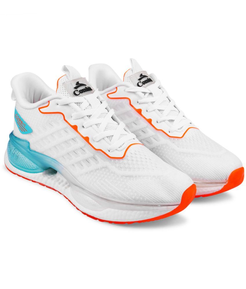     			Combit White Men's Sports Running Shoes