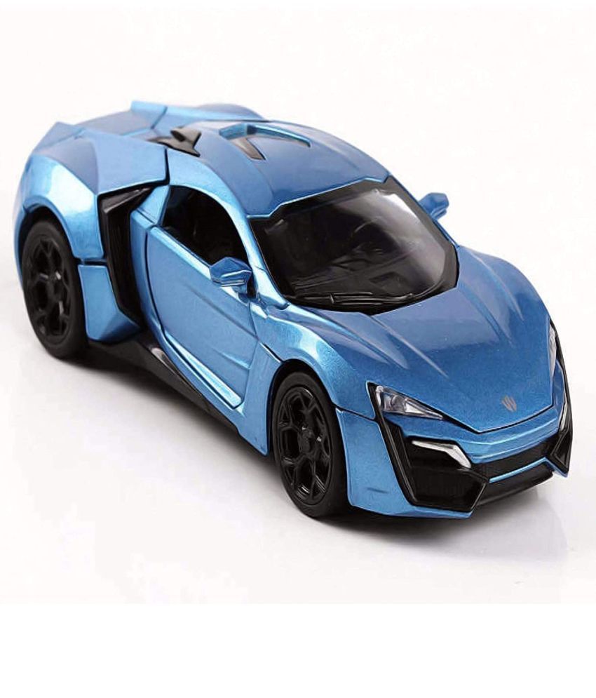    			Lykan Hyper Sport Diecast Metal 1:32 Exclusive Alloy Metal Pull Back Die-cast Car Pullback Toy car with Openable Doors & Light, Music Boys Gifts Toys for Kids【Colors as Per Stock】