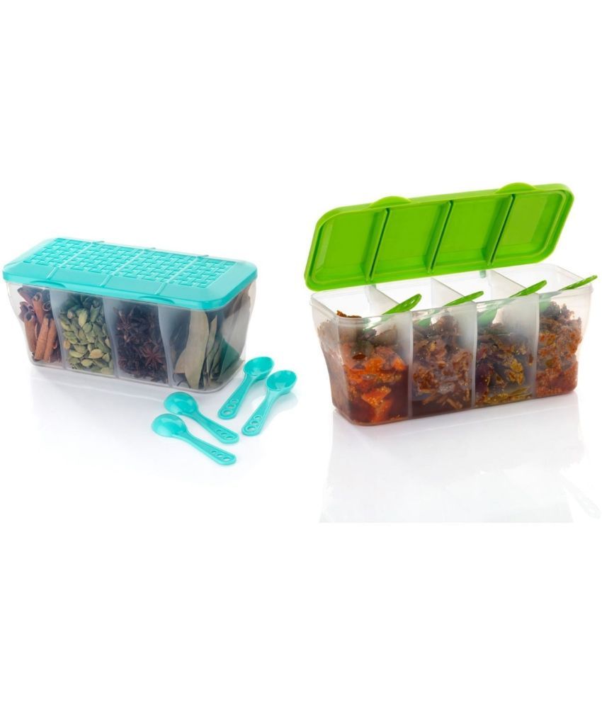     			iview kitchenware Dal/Masala/Vegetable PET Multicolor Pickle Container ( Set of 2 )