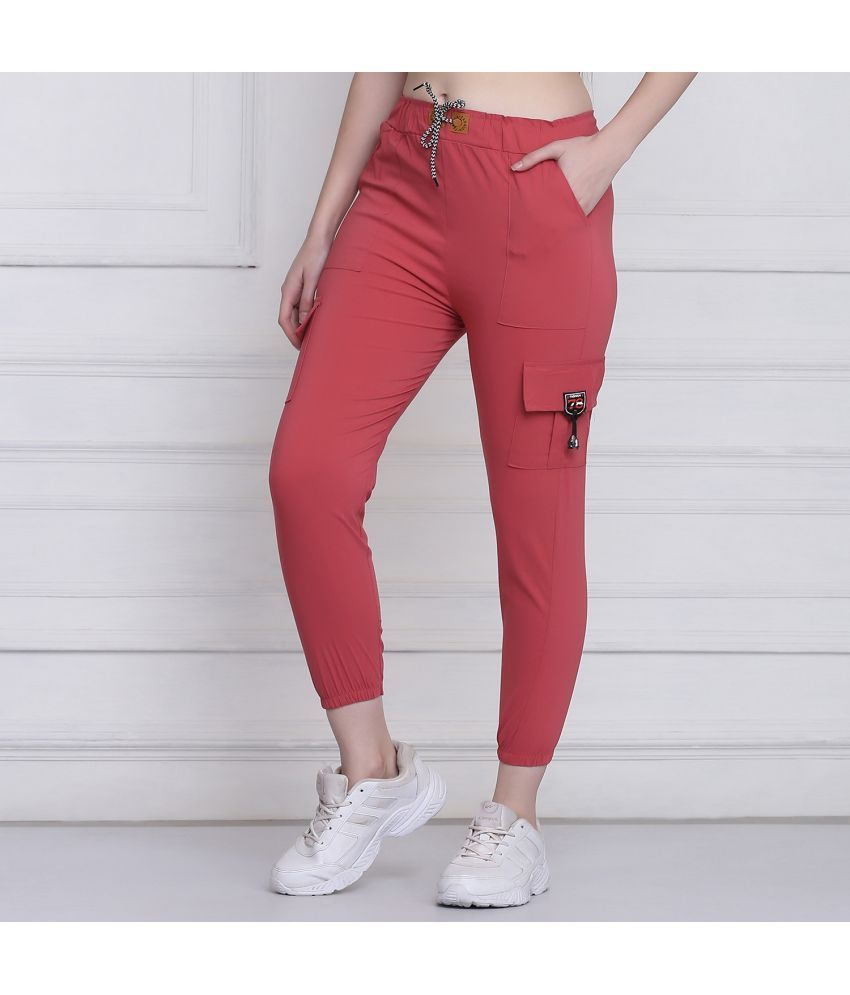     			BuyNewTrend Pink Cotton Blend Slim Women's Cargo Pants ( Pack of 1 )