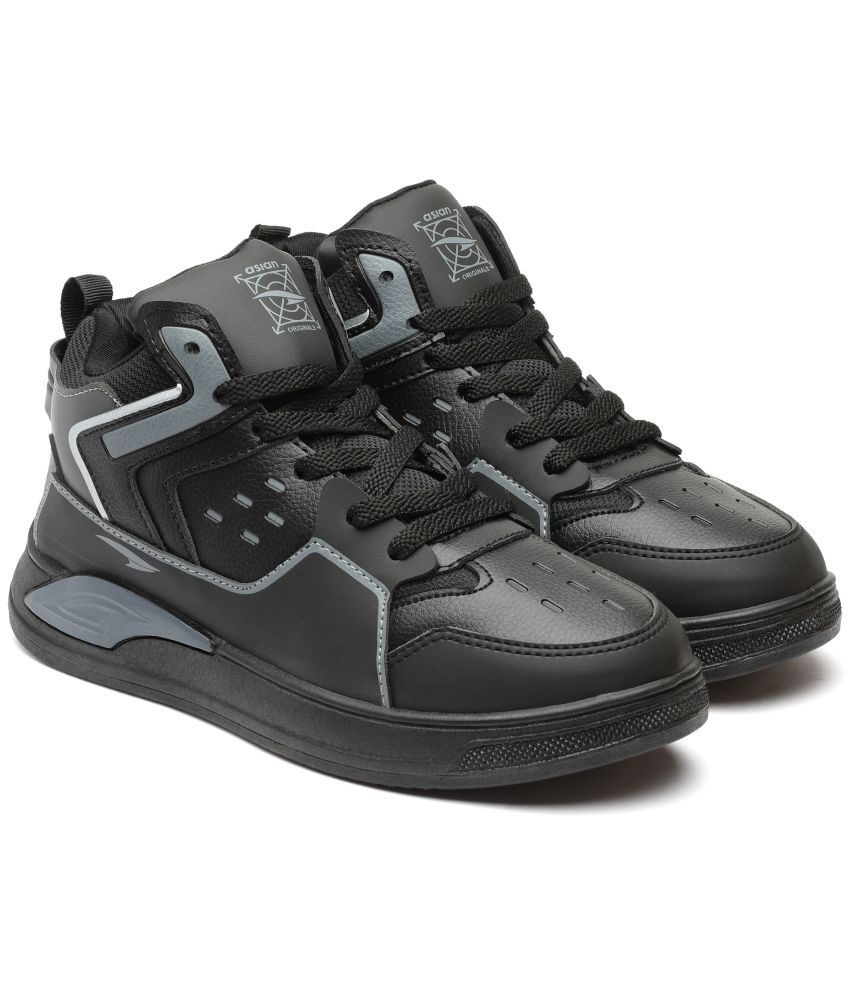     			ASIAN MOSCOW-13 Black Men's Sneakers