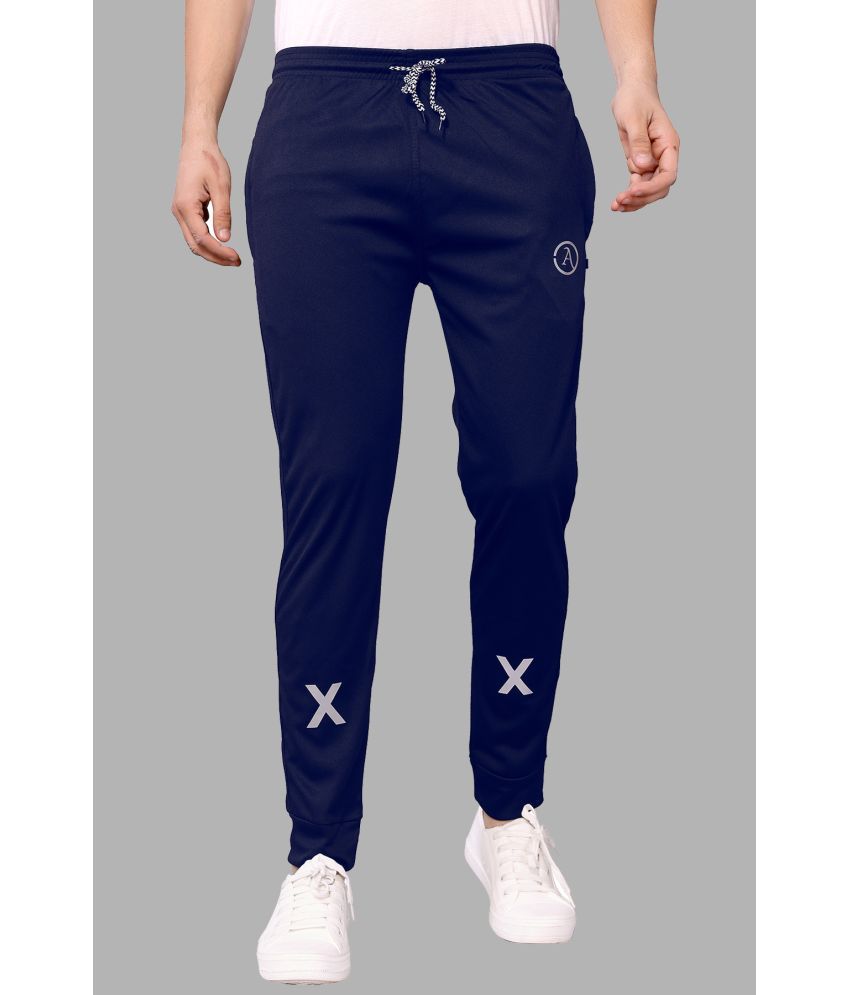     			Anand Navy Blue Lycra Men's Joggers ( Pack of 1 )