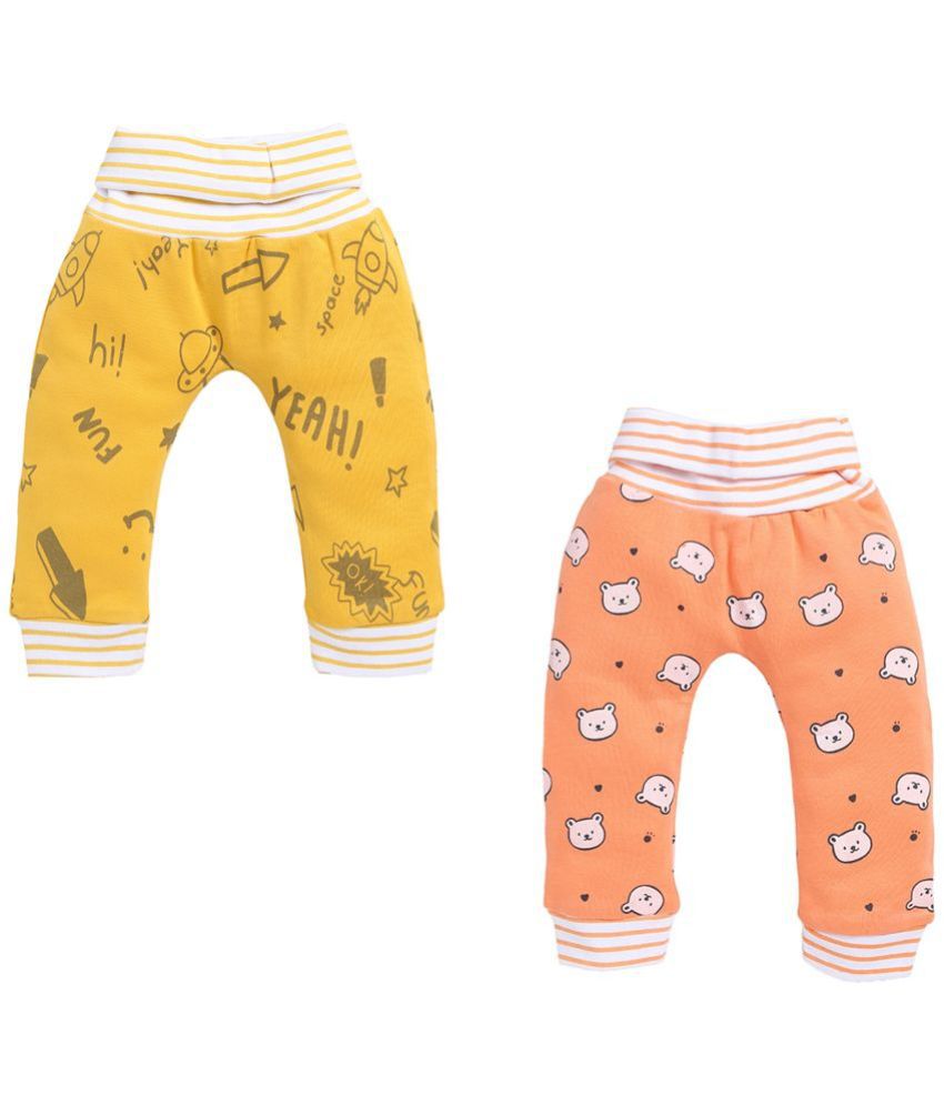    			TINYO Yellow Cotton Trackpant For Unisex ( Pack of 2 )