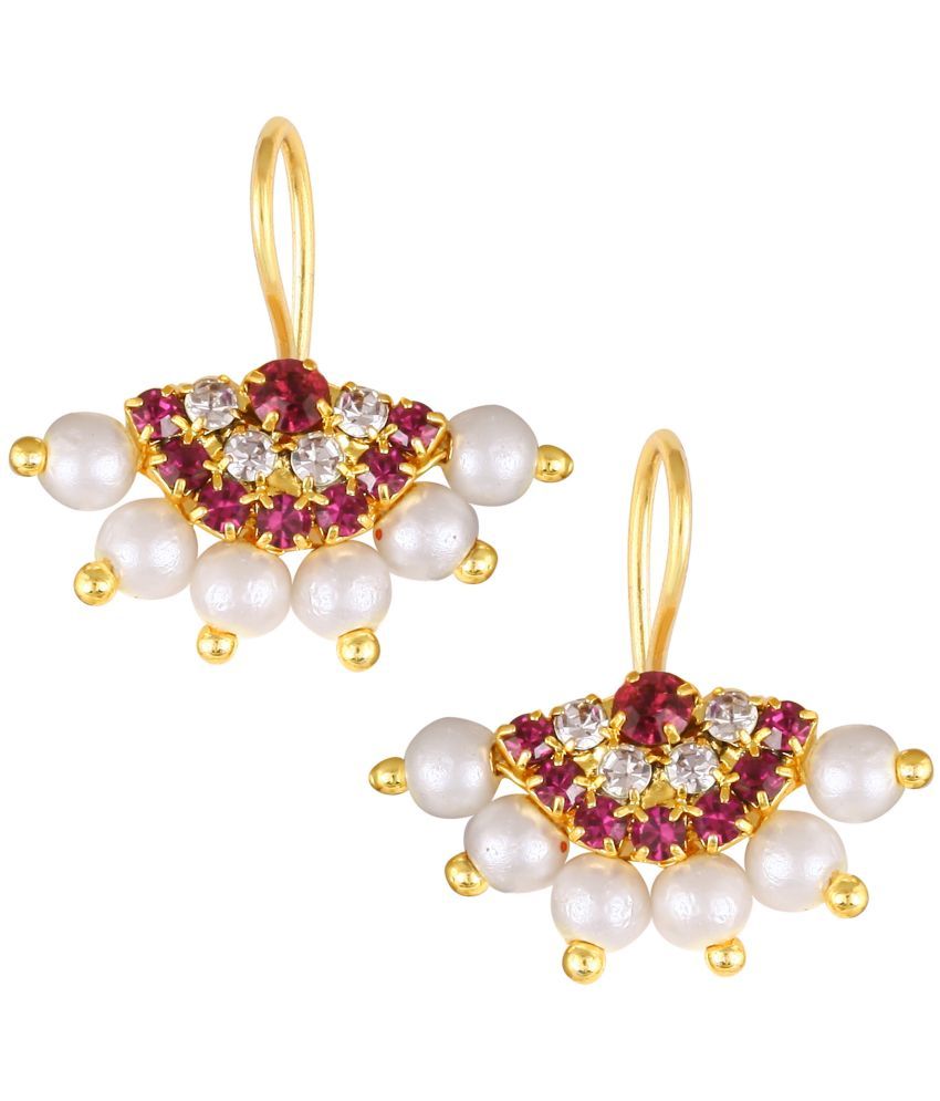     			VIVASTRI Pink Stud Earrings ( Pack of 1 )