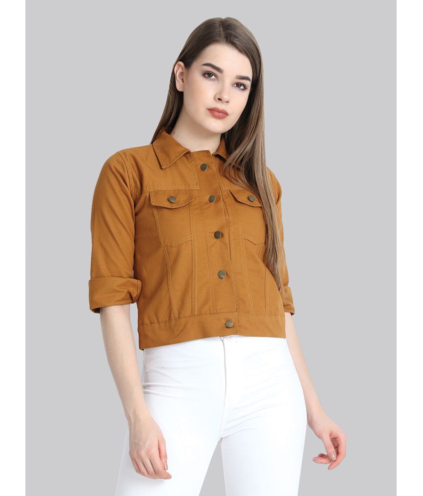     			BuyNewTrend - Cotton Blend Brown Jackets Pack of 1