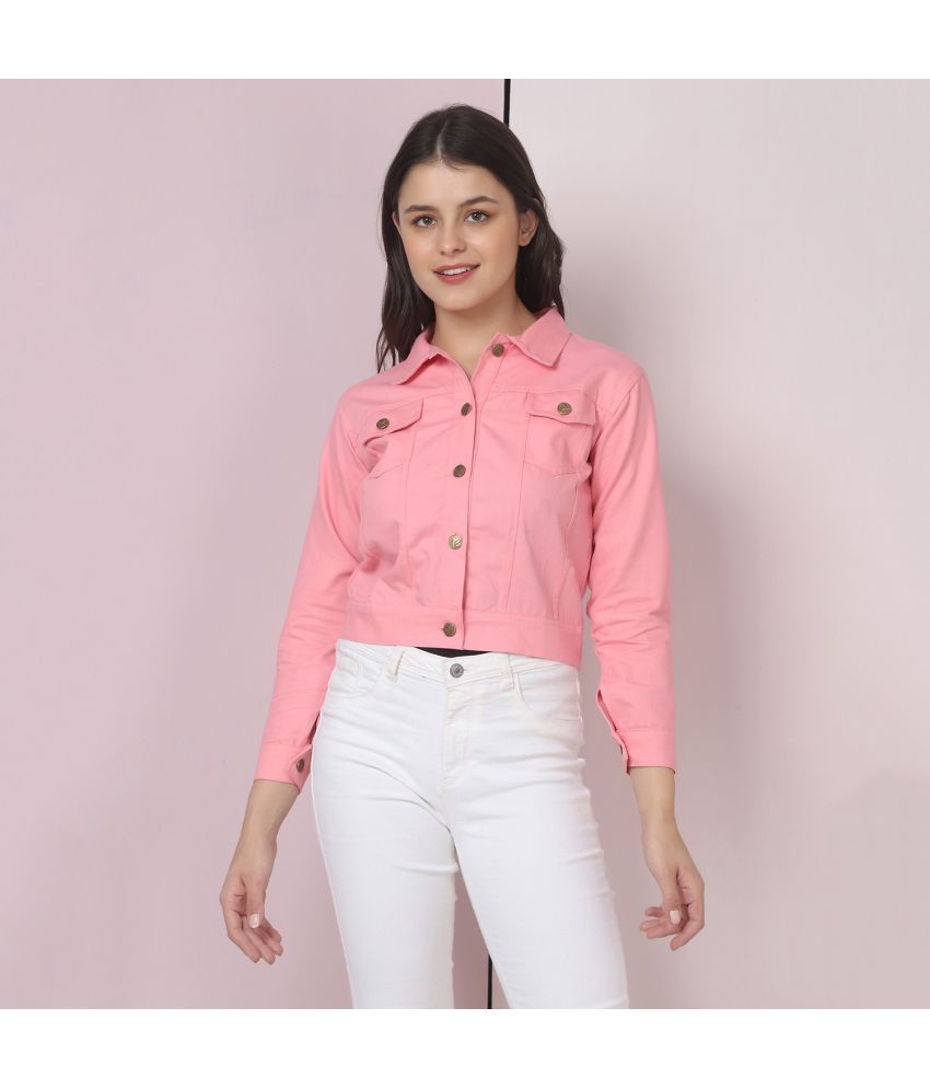     			BuyNewTrend - Cotton Blend Pink Jackets Pack of 1