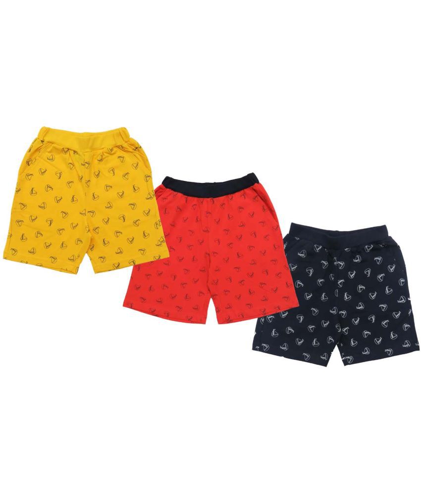     			Clothe Funn - Multicolor Cotton Boys Shorts ( Pack of 3 )