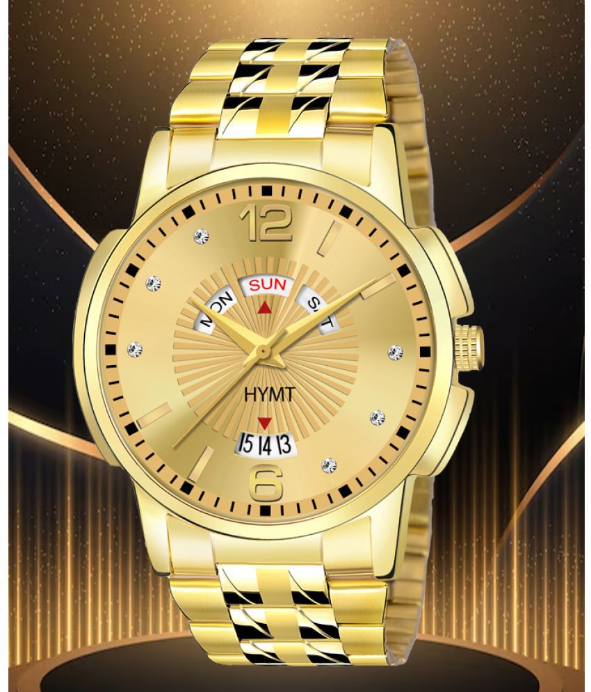     			HYMT Gold Stainless Steel Analog Men's Watch