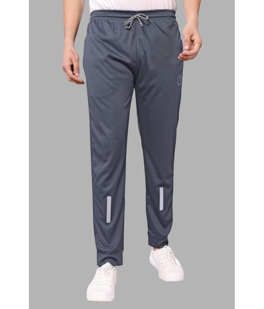     			Kashvi Grey Lycra Men's Joggers ( Pack of 1 )