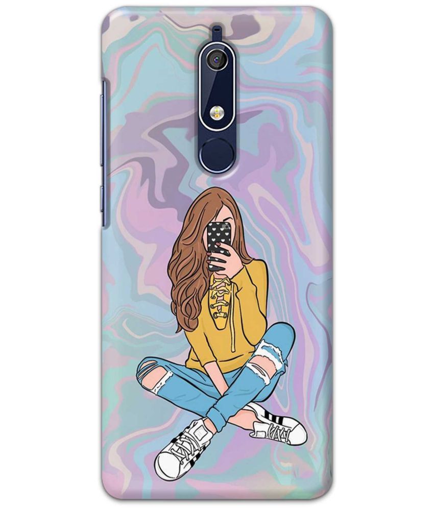     			Tweakymod Multicolor Printed Back Cover Polycarbonate Compatible For NOKIA 5.1 ( Pack of 1 )