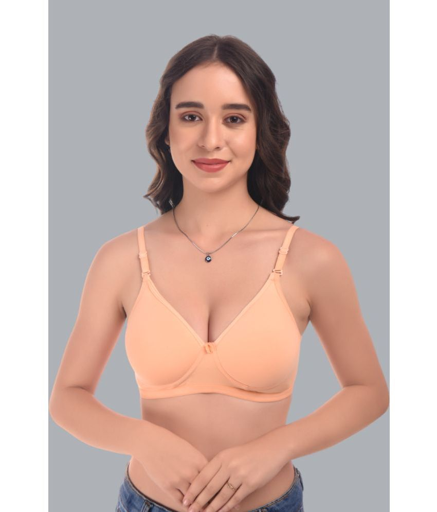     			Viral Girl Peach Cotton Lightly Padded Women's Everyday Bra ( Pack of 1 )