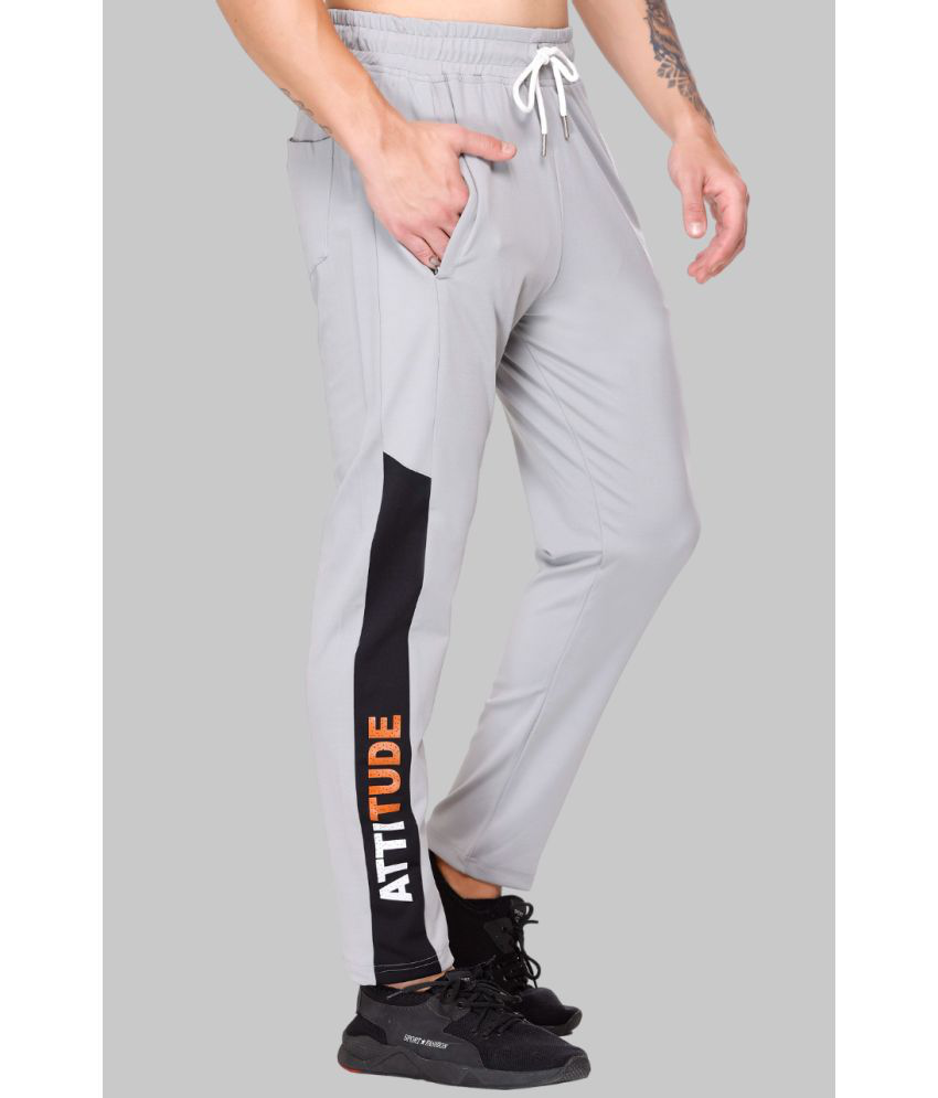     			LEEBONEE Light Grey Polyester Men's Trackpants ( Pack of 1 )