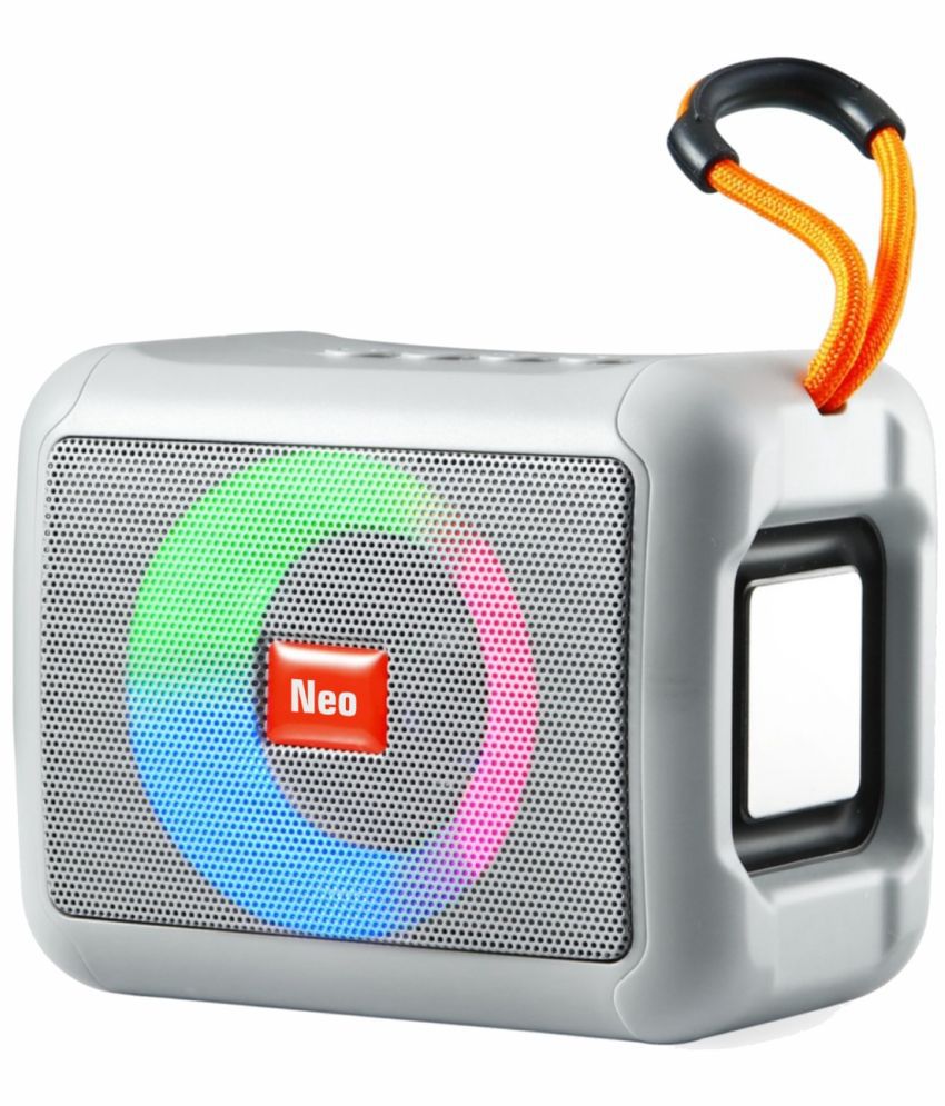     			Neo M408 10 W Bluetooth Speaker Bluetooth v5.0 with USB Playback Time 4 hrs Grey
