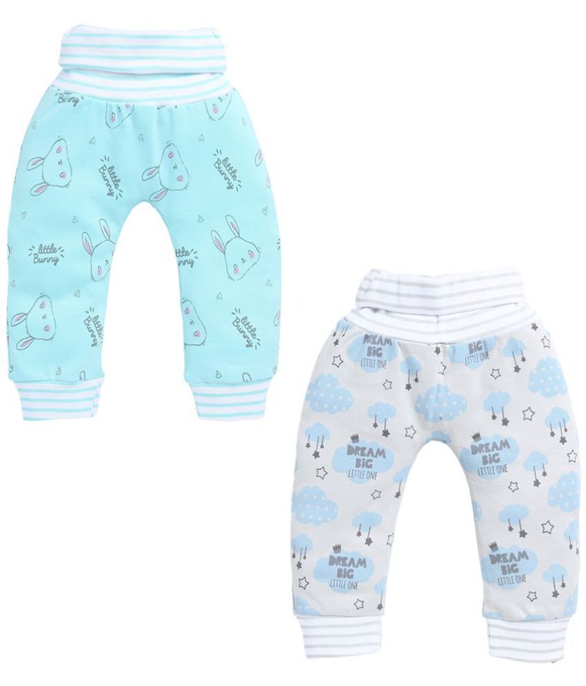     			TINYO Blue Cotton Trackpant For Unisex ( Pack of 2 )