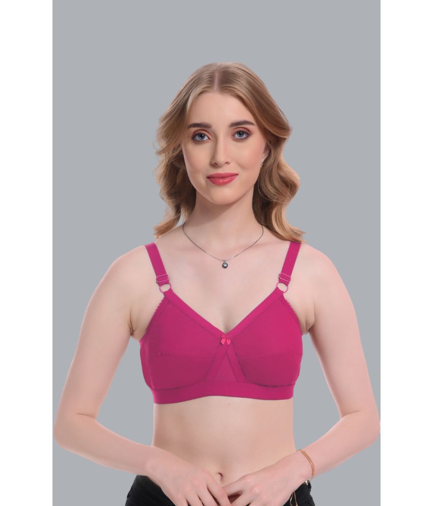     			Viral Girl Fluorescent Pink Cotton Non Padded Women's Everyday Bra ( Pack of 1 )