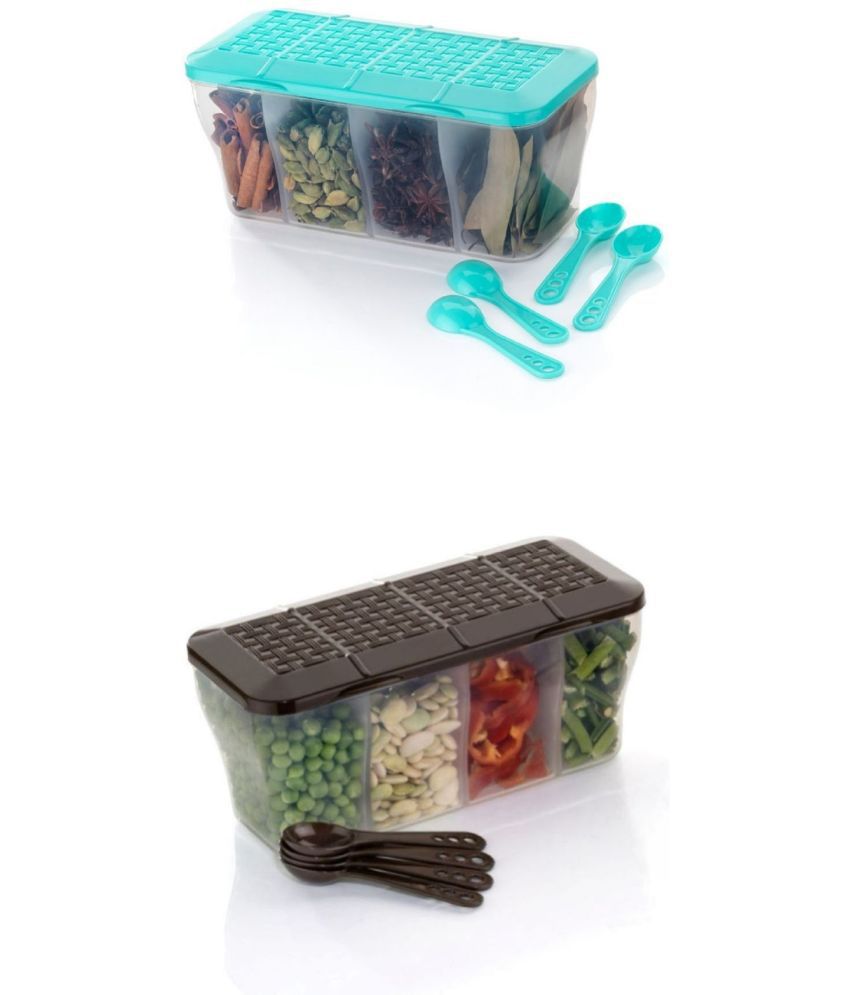     			analog kichenware Dal/Masala/Vegetable Plastic Multicolor Pickle Container ( Set of 2 )
