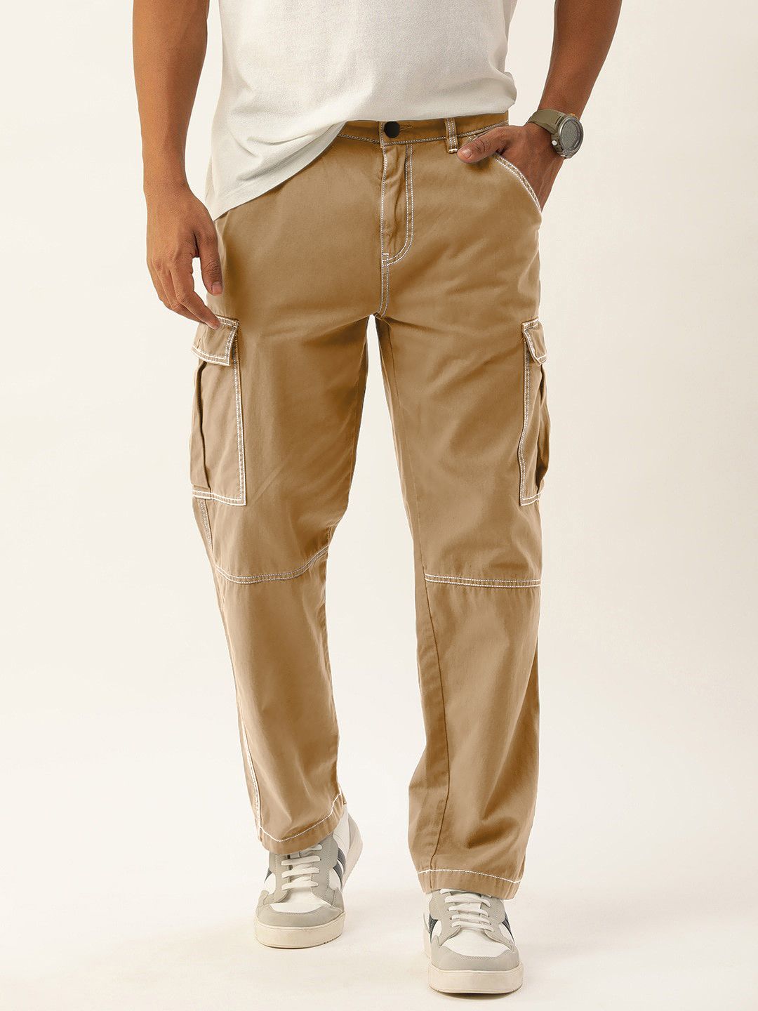     			Bene Kleed Regular Flat Men's Chinos - Beige ( Pack of 1 )