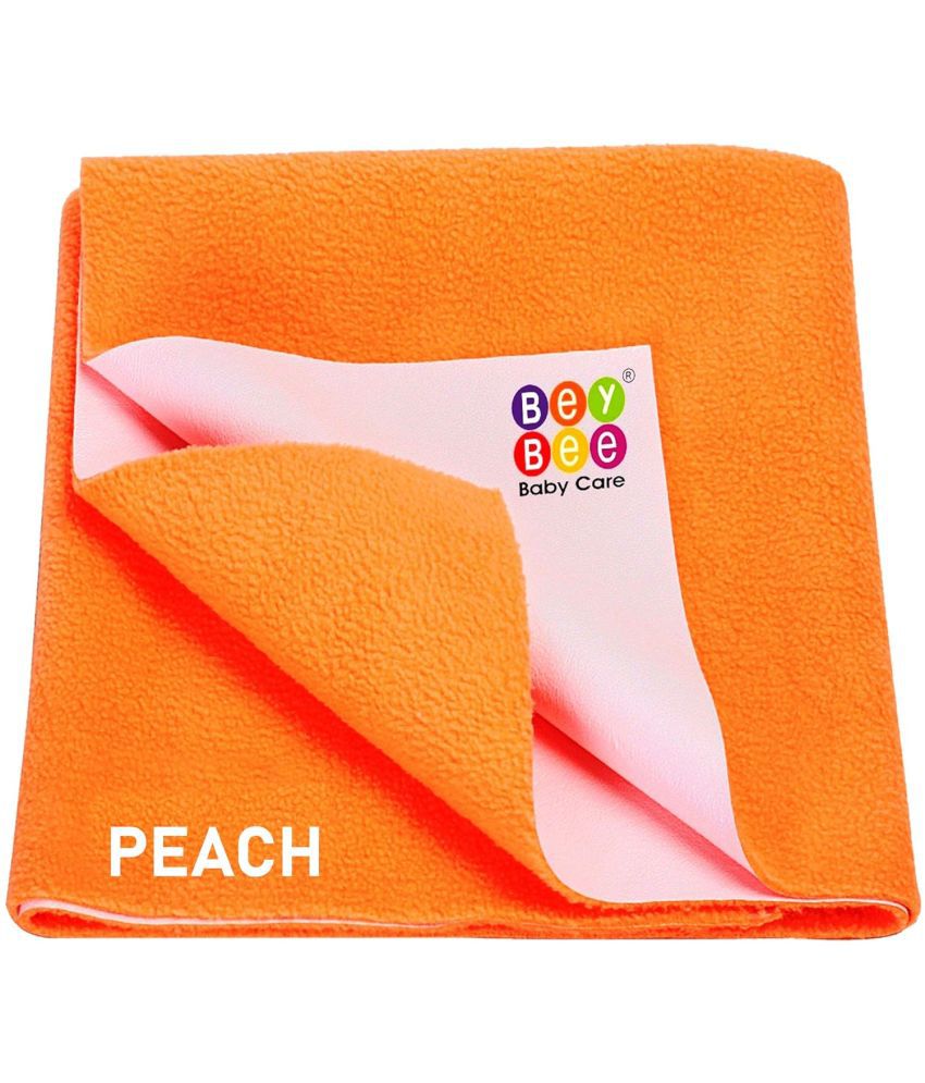     			Beybee Peach Laminated Bed Protector Sheet ( Pack of 2 )