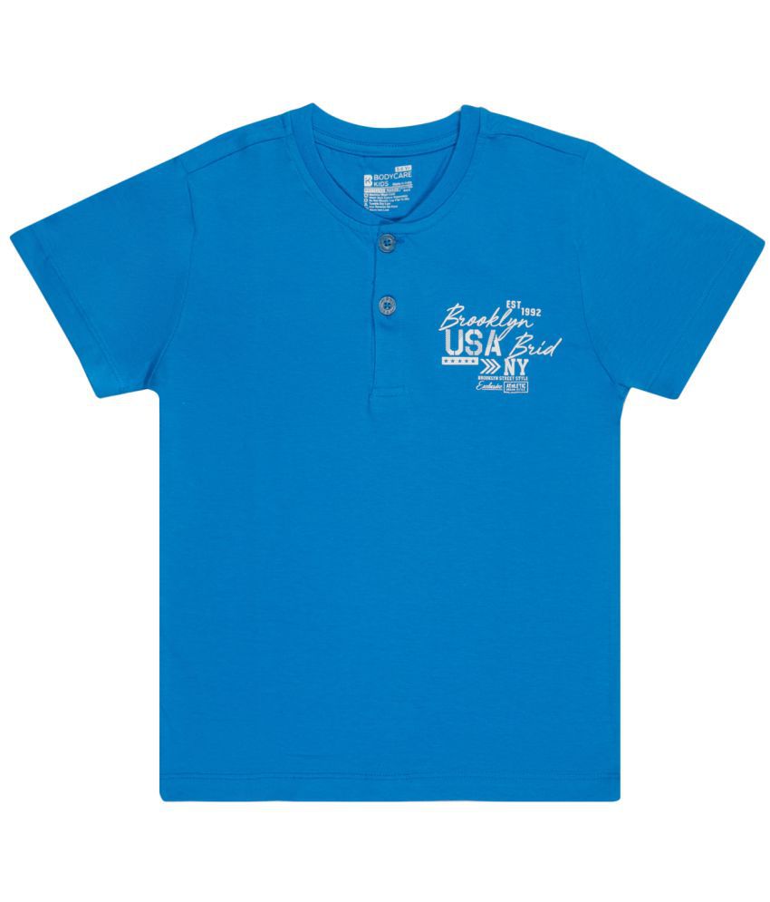    			Bodycare Royal Blue Cotton Blend Boy's T-Shirt ( Pack of 1 )