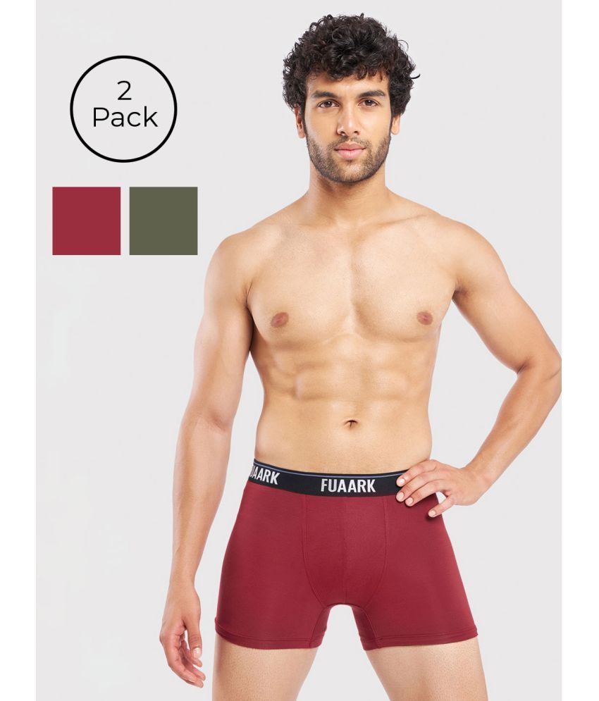     			Fuaark Pack of 2 Modal Men's Trunks ( Multicolor ) Ultra Soft Modal