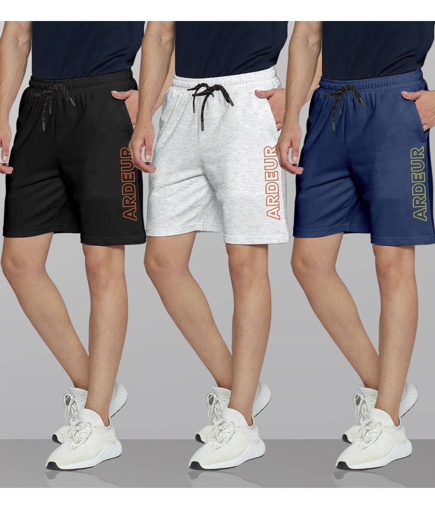     			Ardeur Multi Cotton Blend Men's Shorts ( Pack of 3 )