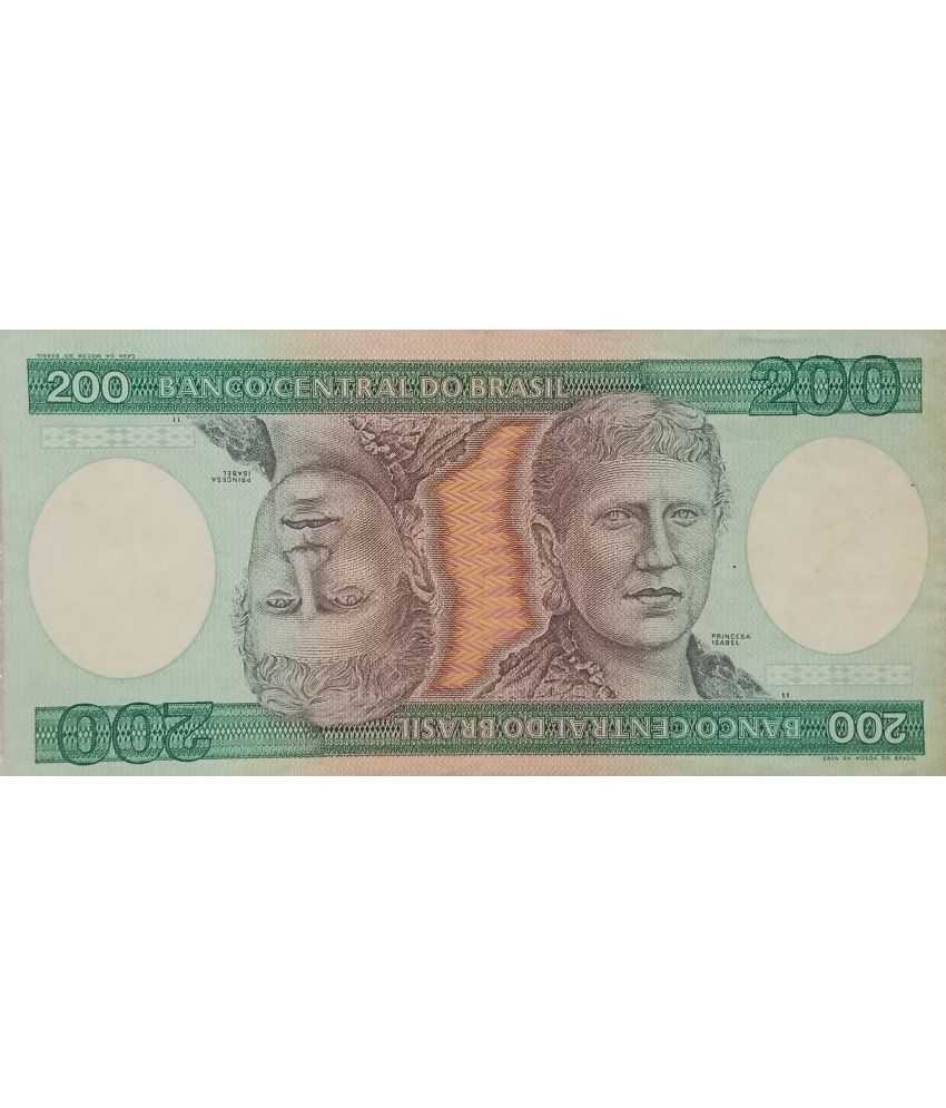     			Brasil 200 Cruzeiros 2nd Edition Top Grade Banknote