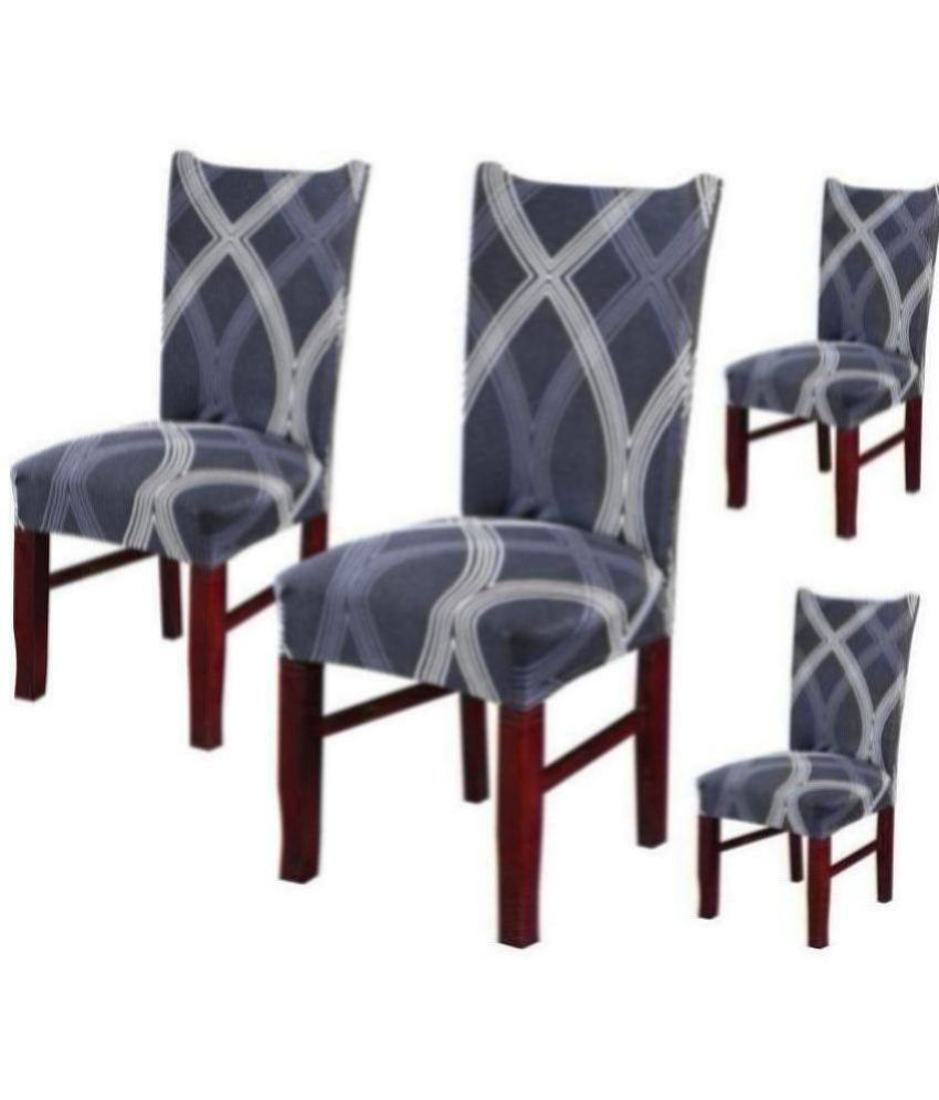     			House Of Quirk 1 Seater Polyester Chair Cover ( Pack of 4 )