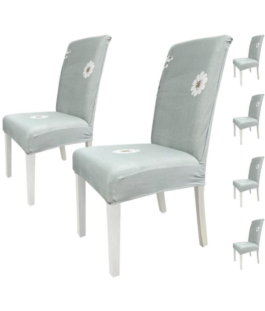     			House Of Quirk 1 Seater Polyester Chair Cover ( Pack of 6 )