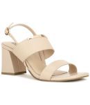 Bata Beige Women's Sandal Heels