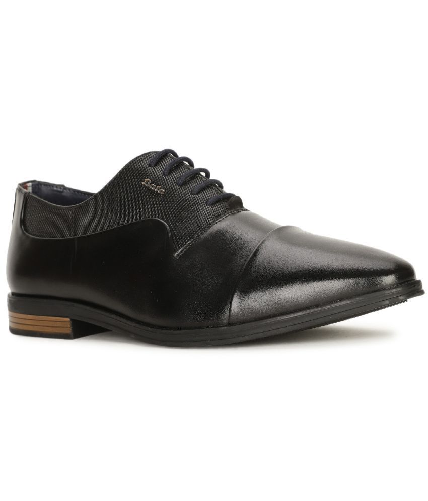     			Bata Black Men's Oxford Formal Shoes