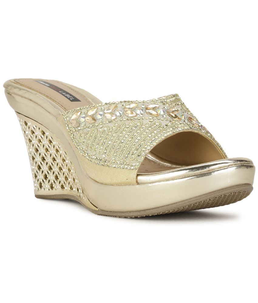     			Bata Gold Women's Sandal Heels