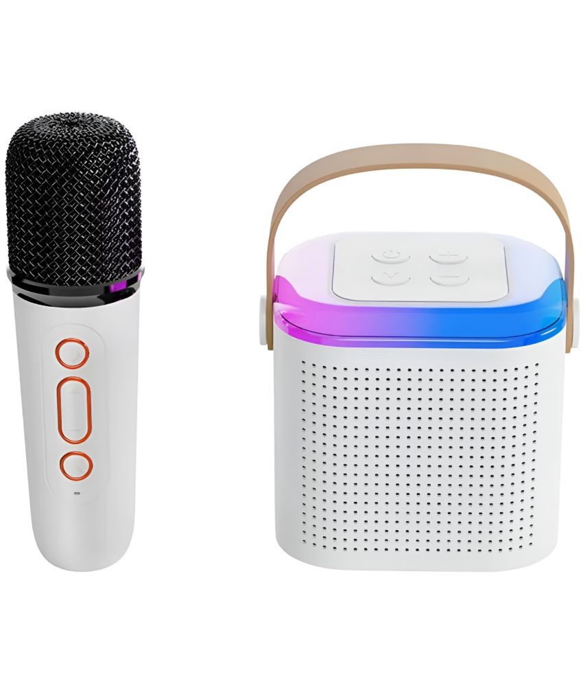     			COREGENIX Karaoke Y1 10 W Bluetooth Speaker Bluetooth V 5.3 with USB,SD card Slot,Aux,3D Bass Playback Time 10 hrs Assorted