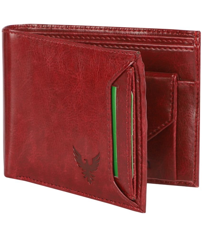     			Goldalpha Red PU Men's Two Fold Wallet ( Pack of 1 )