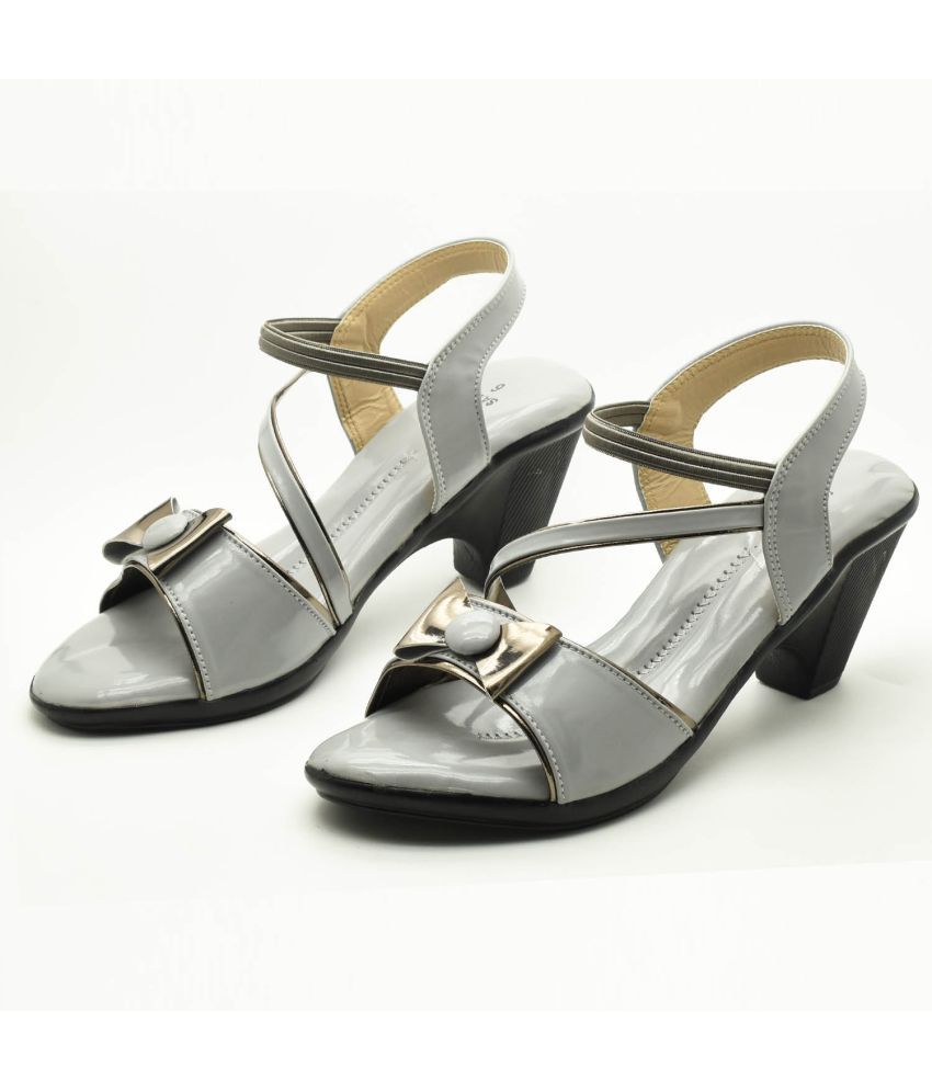     			IndiForce Gray Women's Sandal Heels