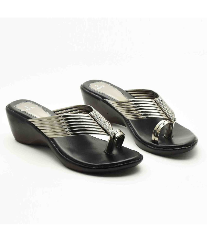     			IndiForce Silver Women's Sandal Heels