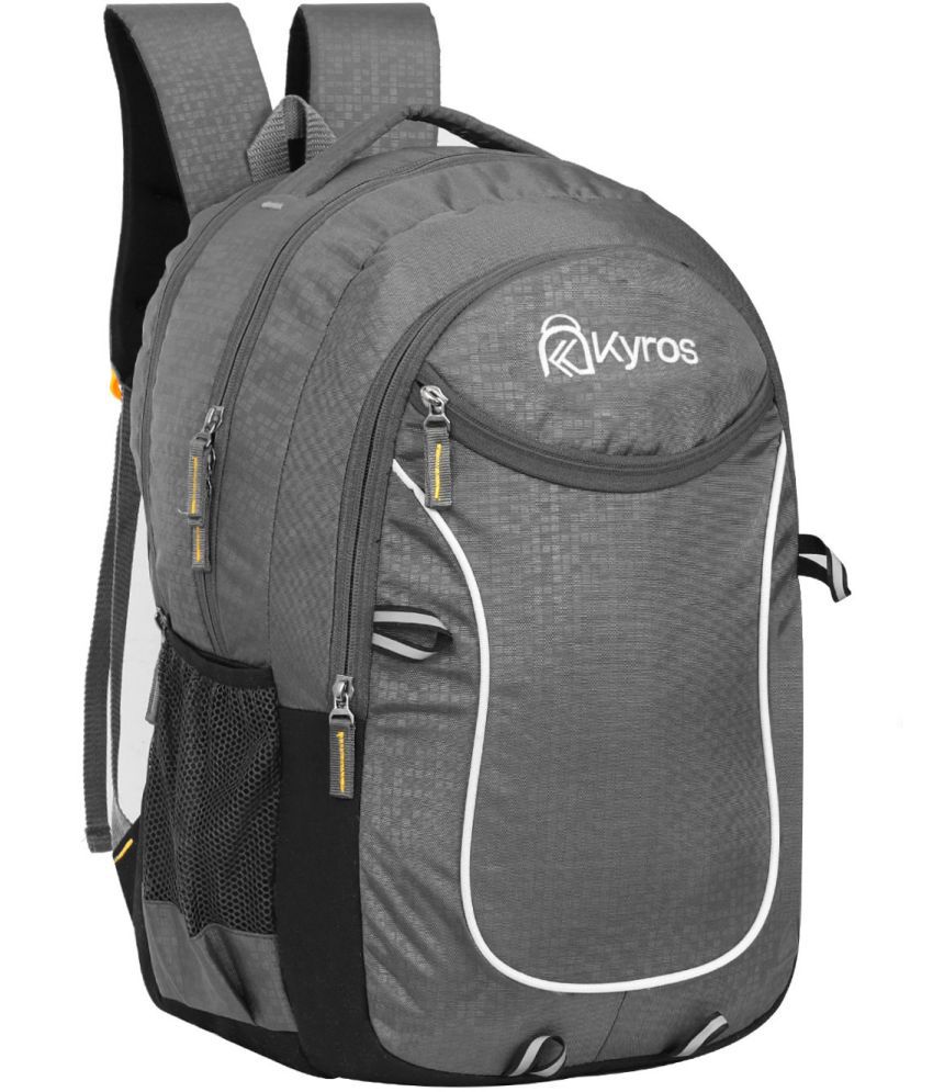     			Kyros Grey Polyester Backpack ( 45 Ltrs )