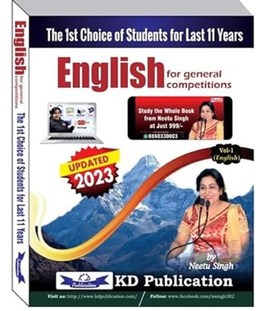     			NEETU SINGH ENGLISH FOR GENERAL COMPETITIONS VOL - 1 IN ENGLISH NEW 2023 EDITION Paperback – 29 May 2023