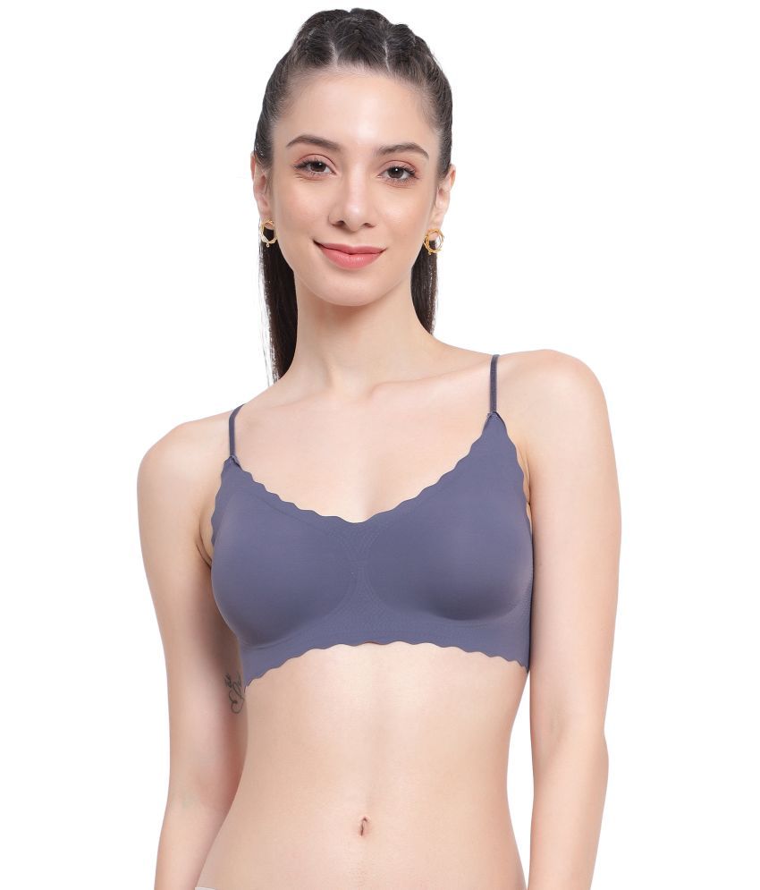     			PARKHA Blue Nylon Removable Padding Women's Bralette Bra ( Pack of 1 )