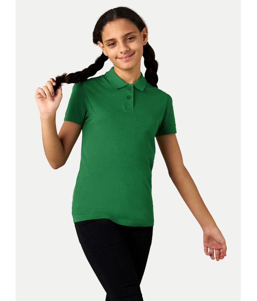     			Radprix Green Cotton Blend Girls Top ( Pack of 1 )