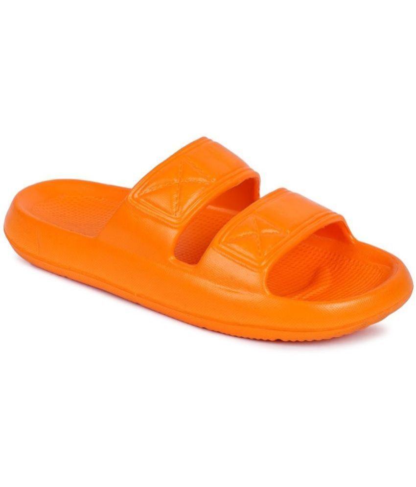     			Richale Orange Men's Slide Flip Flop