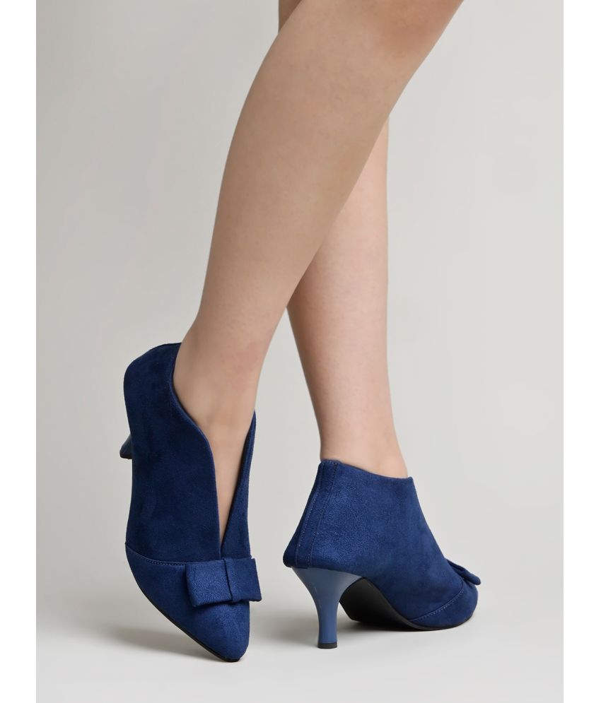     			Shoetopia Blue Women's Pumps Heels
