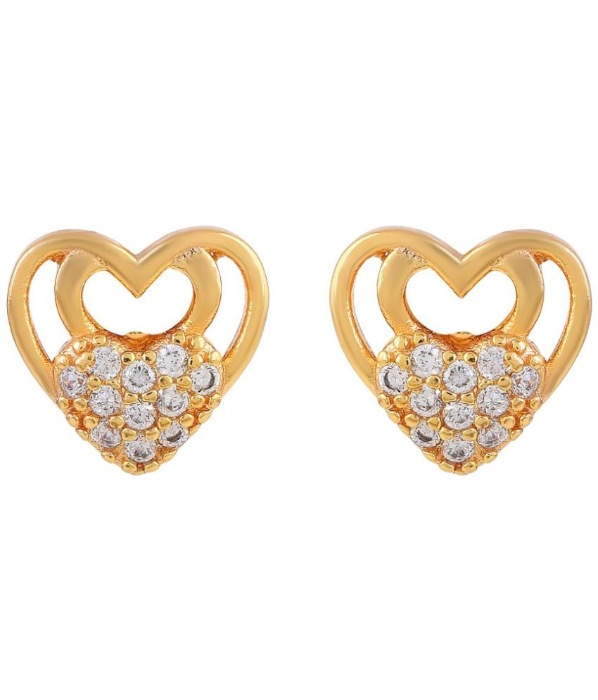     			ADMIER Yellow Stud Earrings ( Pack of 1 )