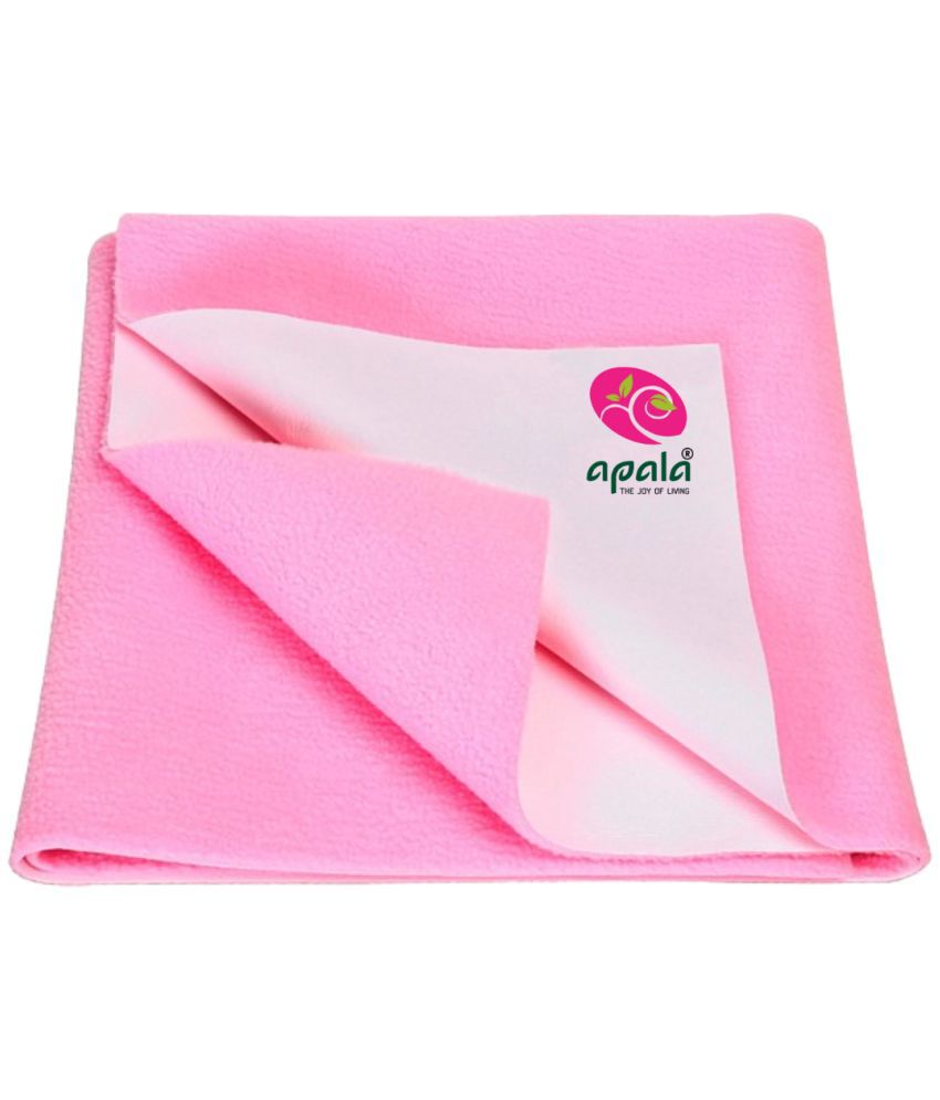     			Apala Pink Laminated Bed Protector Sheet ( Pack of 1 )