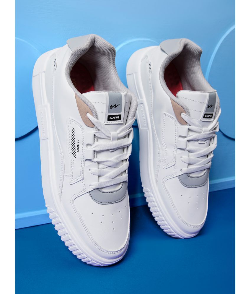     			Campus OG-11 White Men's Sneakers