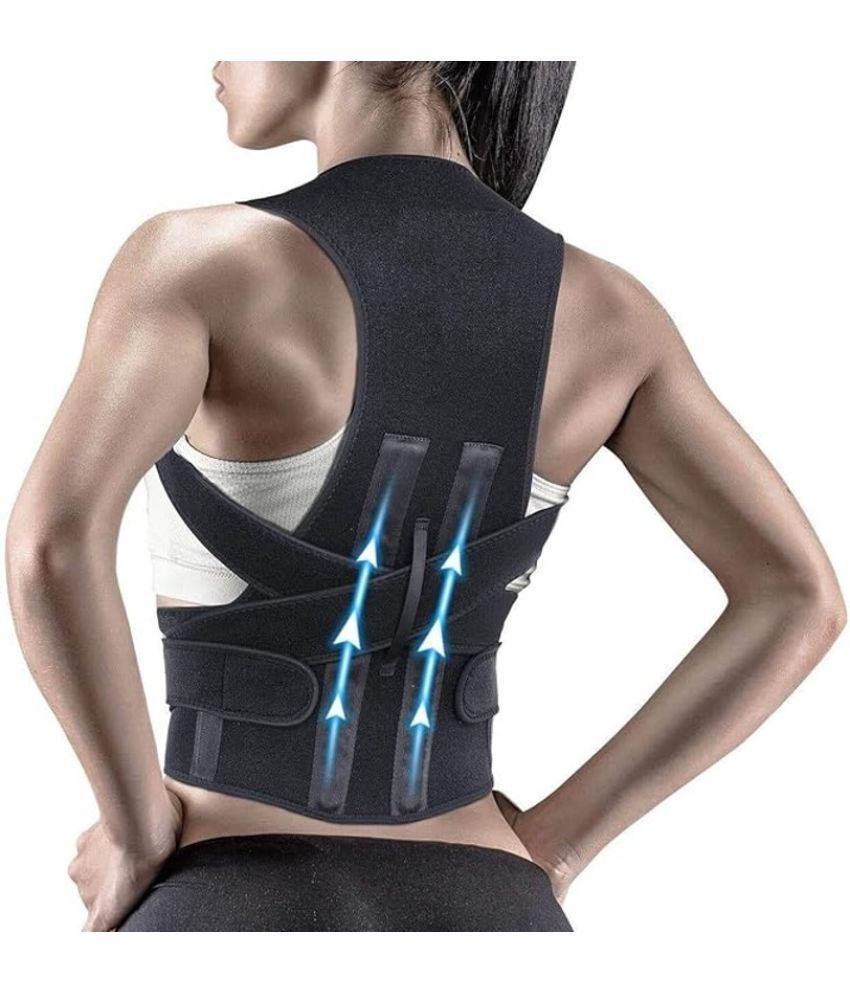     			HORSE FIT Posture Corrector Belt For Back & Shoulder, Back Support Belt For Men & Women, Neoprene,Back Straightener Brace For Spine & Body Posture Correction - One Size