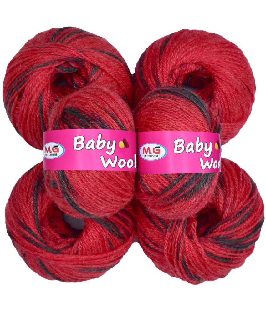     			M.G ENTERPRISE 100% Acrylic Wool M15 (Pack of 14) Baby Wool Wool Ball Hand Knitting Wool/Art Craft Soft Fingering Crochet Hook Yarn, Needle Knitting Yarn Thread Dyed … K F