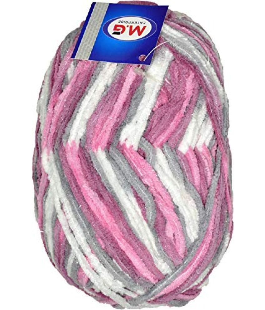     			M.G ENTERPRISE Knitting Yarn Thick Chunky Wool, Softy Magenta 300 gm Best Used with Knitting Needles, Crochet Needles Wool Yarn for Knitting