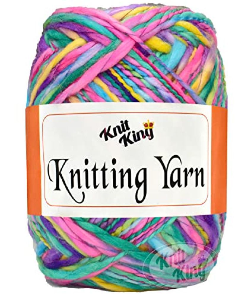     			M.G ENTERPRISE Knitting Yarn Thick Chunky Wool, Sumo Rainbow 600 GMS Best Used with Knitting Needles- Art-HAG