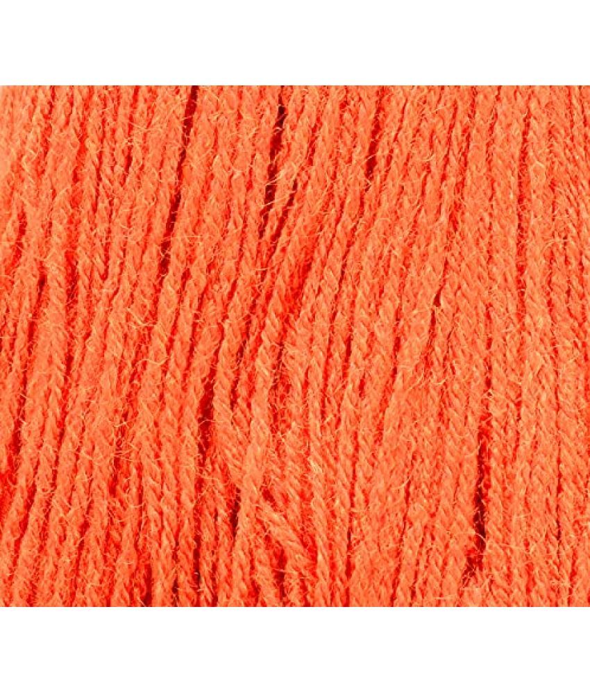     			M.G ENTERPRISE Knitting Yarn Microshine Rust (200 gm) Wool Hank Hand Knitting Wool/Art Craft Soft Fingering Crochet Hook Yarn, Needle Knitting Yarn Thread Dyed